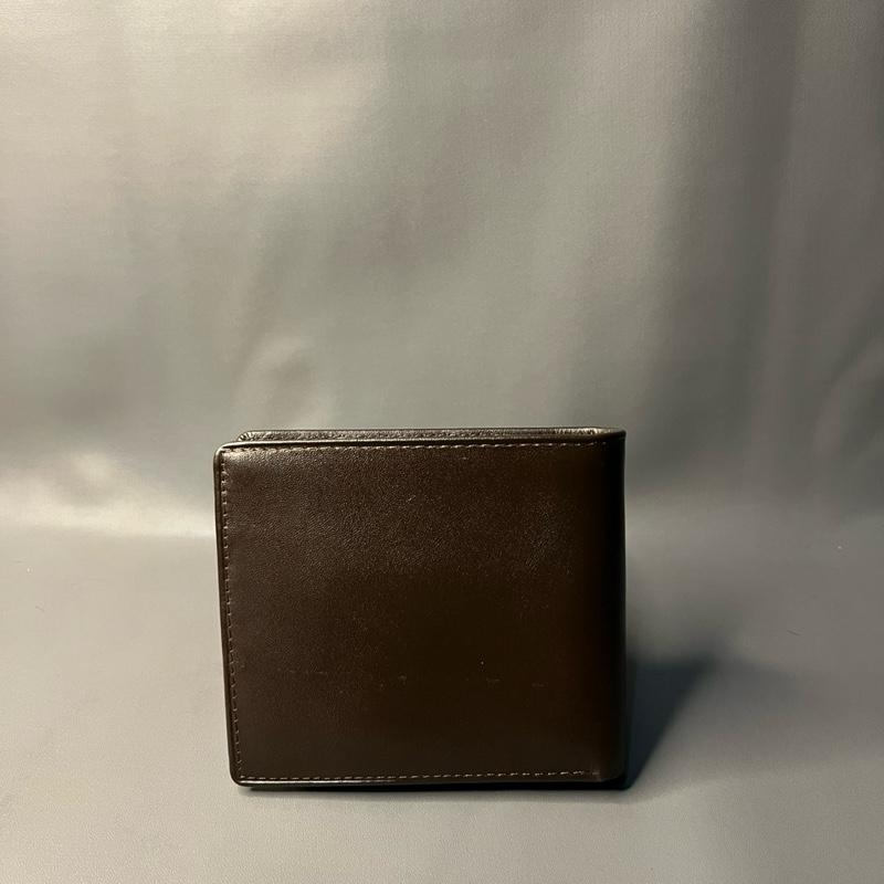 [TR 011 PLS] Dompet 3in1 lipat terbuat dari kulit sapi asli motif polos berpori. Tersedia slot kartu dan uang Pria 4