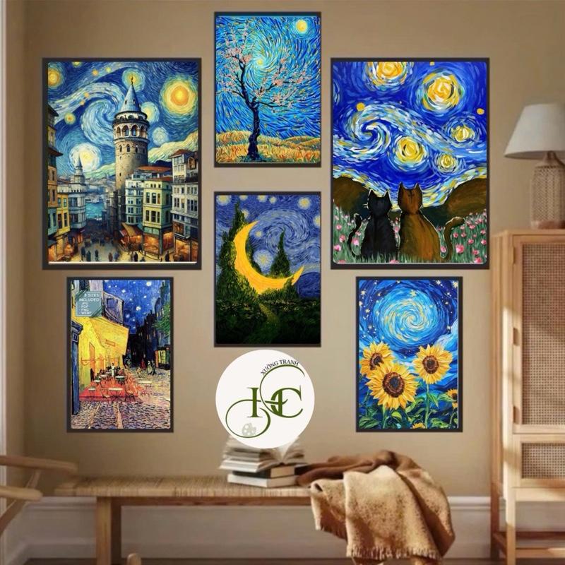  Những bức tranh của hoạ sĩ nổi tiếng Van Gogh tác phẩm nghệ thuật nhiều ý nghĩa  tranh fomex nhẹ 5mm kèm keo dán sẵn sau tranh mặt tranh cán lụa bóng  tranh Van Gogh tranh  deptiktok 