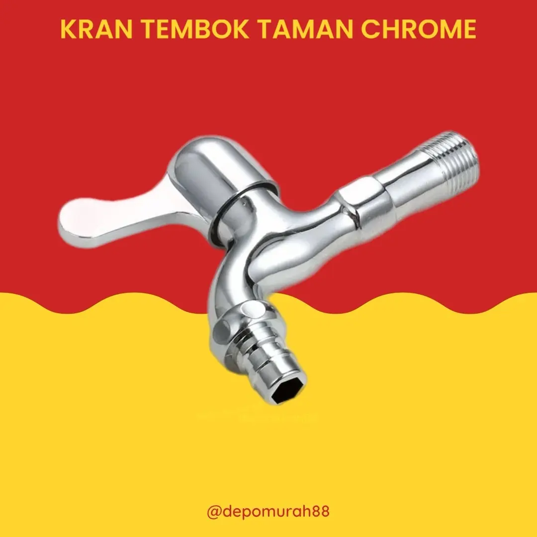 Kran Tembok Kran Taman / Keran Wudhu Kran Selang Mesin Cuci 1/2”