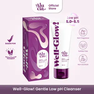 ALUCIA | Well-Glow! Gentle Low pH Cleanser Facial Face Wash Sabun Cuci Muka Untuk Melembabkan dan Mencerahkan Gentle Low pH 5.0 - 5.5 by Alucia Official