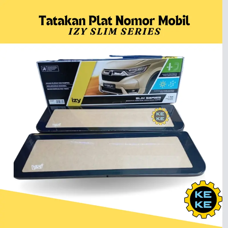 Tatakan Plat Nomor Mobil Mika Izy Tanpa Lampu 1