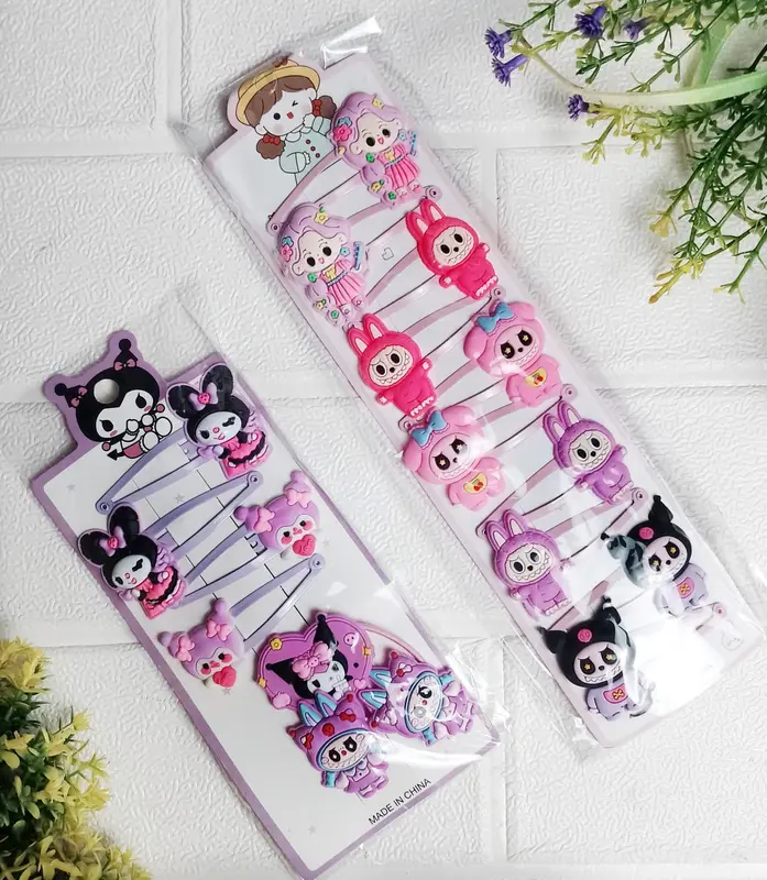 GROSIR Jepit Rambut Klip Tip Top Anak Kuromi Labubu Model Korea Jepit Anak Aksesoris Rambut Anak 0