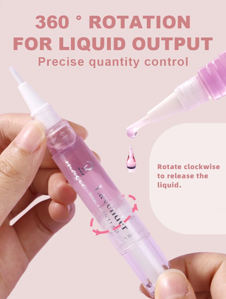 Product Introduction of Nail Cuticle Oil Rose & Lavender Organic Vitamins Serum for Nails Comfort Nail Polish 2
