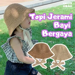 Baby Bear Topi Bayi dan Musim Panas Berenda, Bisa Dilipat Pelindung Sinar Matahari untuk Liburan Pantai