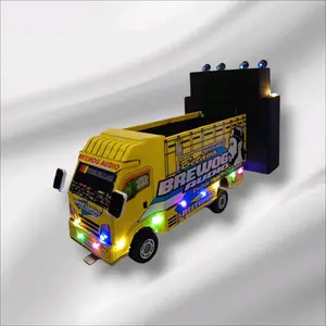 Mainan Anak Miniatur Truk Sound Horeg/Sound System Brewog Audio - Toy Lampu