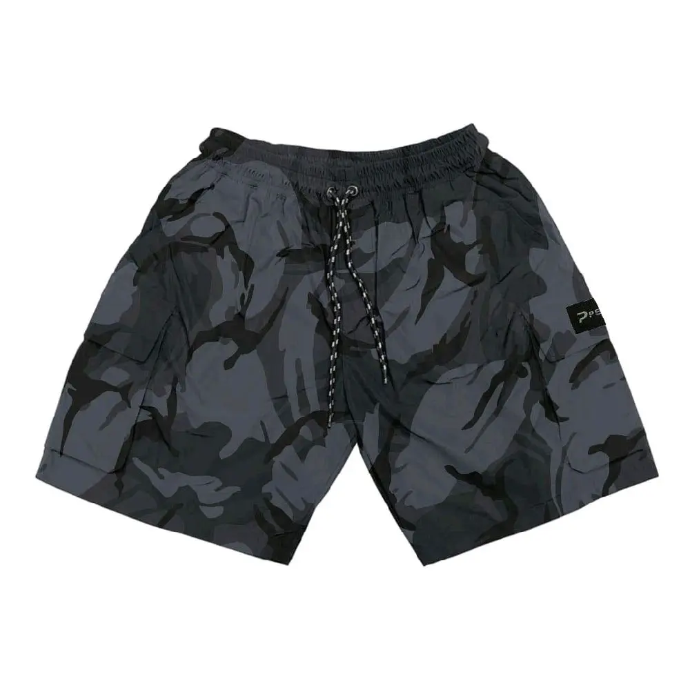 PEACEFUL - Celana Cargo pendek pria Loreng Army Shorts aisar