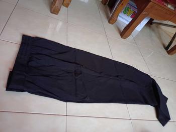 Product Review of Loose Pants Trousers Wanita Celana Panjang Kulot Anti Kusut Bahan Polyester Jatuh Outfit Casual Formal Untuk Kerja Kantor Korean Style Ada Size Jumbo karet hitam from u**🌸 1
