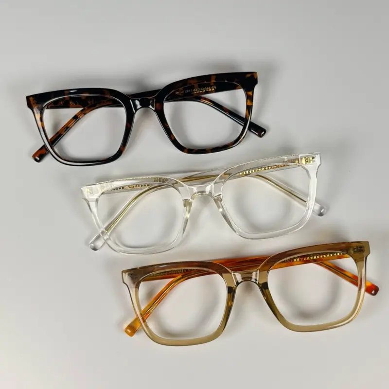 Kacamata kotak 2647 asetat premium blueray uniseks style terbaru eyewear Lensa Glasses 6