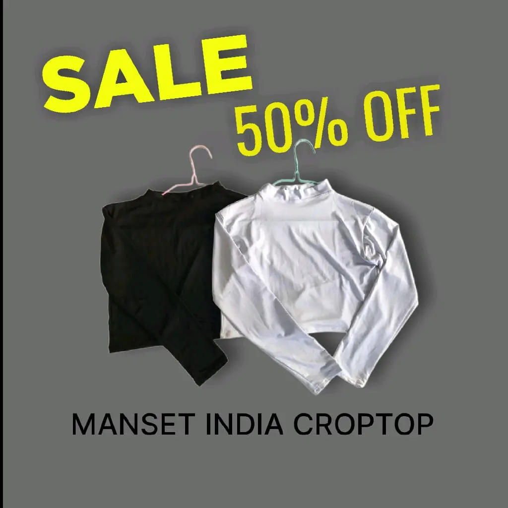 manset croptop manset india / manset setengah badan Atasan