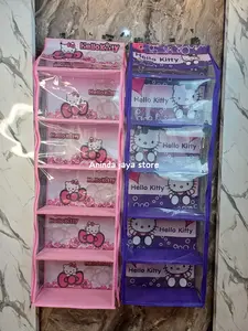 RAK TAS KARAKTER HELLO KITY JUMBO | RAK TAS GANTUNG KARAKTER | RAK TAS SUSUN ALAS TRIPLEK MIKA TEBAL