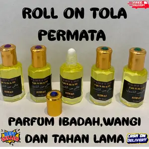 TOLA PERMATA  KEMASAN OLES,UNTUK PARFUM IBADAH KUALITAS PREMIUM HARGA TERMURAH
