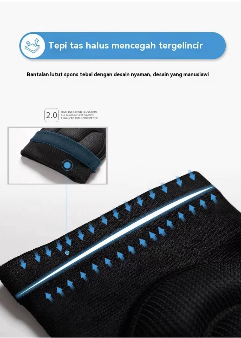 pelindung lutut olahraga Anti Panas! Knee Pad Busa Cangkang Kura-Kura, Bernapas, Udara Bisa Masuk, Tidak Bikin Panas & Tidak Berkeringat.Nvaman DipakaiBeriam-vam,Cocok untuk Olahraga & Aktivitas Luar Ruangan. Elastis Anti Slip & Tahan Lama!