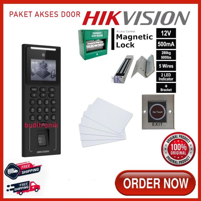 Jual Paket Akses Door Hikvision DS-K1T321MFX Face Access Control Door ...