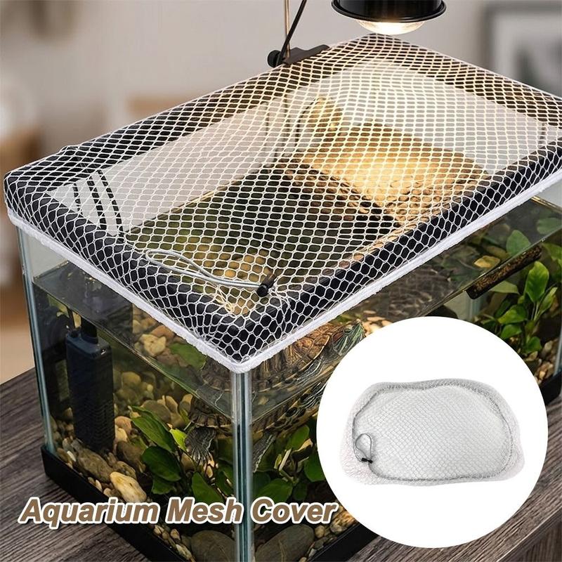Huimai Pets Bền bỉ Phổ quát Lưới chống thoát cho bể nuôi rùa Chống cắn Nylon…