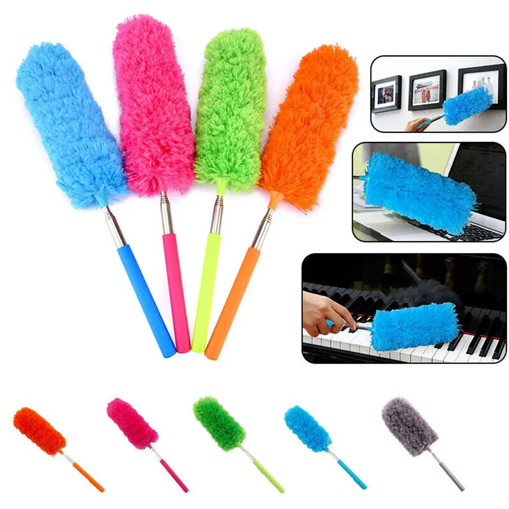 Home Travel Washable Extendable Duster Feather Duster Long Telescopic