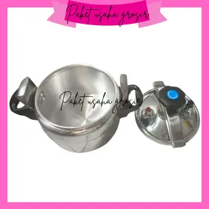 Lingkaran dua Pressure Cooker High Grade Aluminium 3003 Panci Presto 3 liter 4 liter 7 liter 11 liter 18 liter