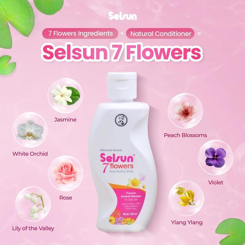 Product Introduction of Shampoo Selsun 7 Seven Flower | Shampoo Ketombe 60ml Conditioner Haircare 1