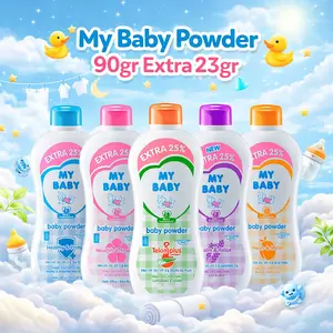 My Baby Powder Extra 90g + 23g Bedak Bayi Lembut & Wangi - Formula Lembut Aman untuk Kulit Bayi - Paket Grosir Lebih Hemat