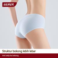 Gambar GEMER 6Pcs Celana Dalam Wanita Pinggang Menengah Bahan Katun Desain Seamless Lembut Nyaman dan Ramah Kulit Model Dasar Cocok untuk Wanita Dewasa. - 6PCS, M dari GEMER Indonesia Official Kota Administrasi Jakarta Barat 4 Tokopedia