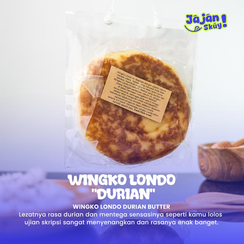 Wingko Tjap LONDO Rasa Durian + Butter - Kue Basah Khas Kediri = Bahan, Kelapa, Gula, Empuk Mentega Snack food Camilan 4