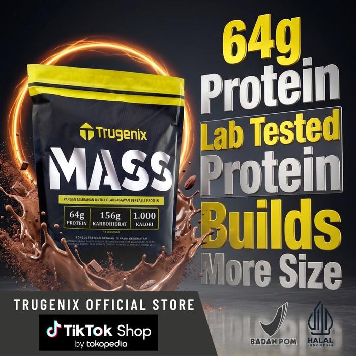 Gambar Trugenix MASS 25 servings 1500 gram 3.3 lbs dari Trugenix Kota Administrasi Jakarta Barat Tokopedia