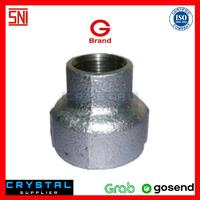 Gambar VLOK SOK GALVANIS BESI 3 x 1" G BRAND DRAT BSPT / VERLOP SOCKET SOCK dari Crystal Supplier Kota Semarang 1 Tokopedia