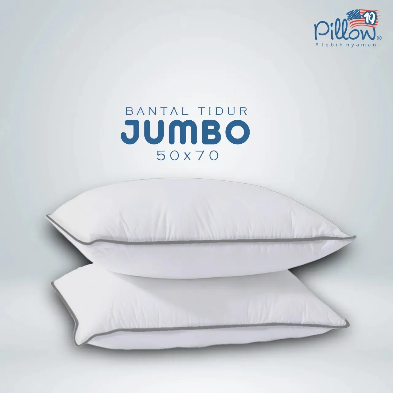 109 PILLOW-  [1PCS JUMBO] BANTAL TIDUR HOTEL UK JUMBO 50 X 70 cm DAN BANTAL SOFA UK 40X40 cm