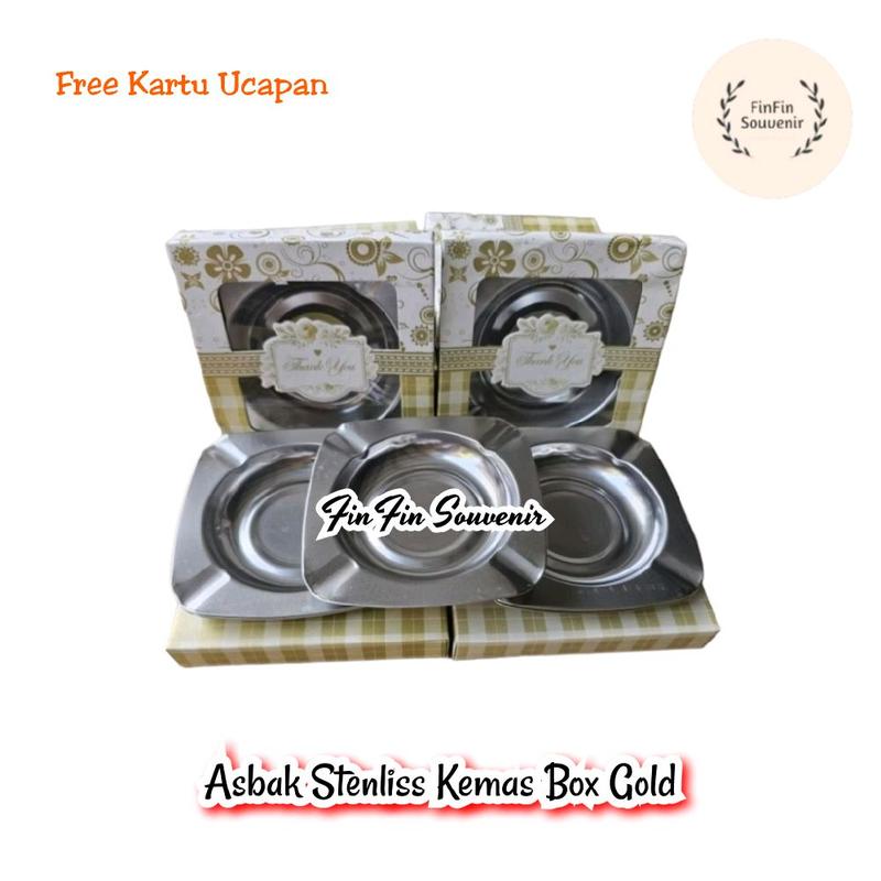 (isi 150pcs) Paket Serasi Souvenir Asbak Stenliss Gratis buku tamu undangan Souvenir pernikahan / Souvenir Khitanan/ Hadiah pesta bermanfaat 4