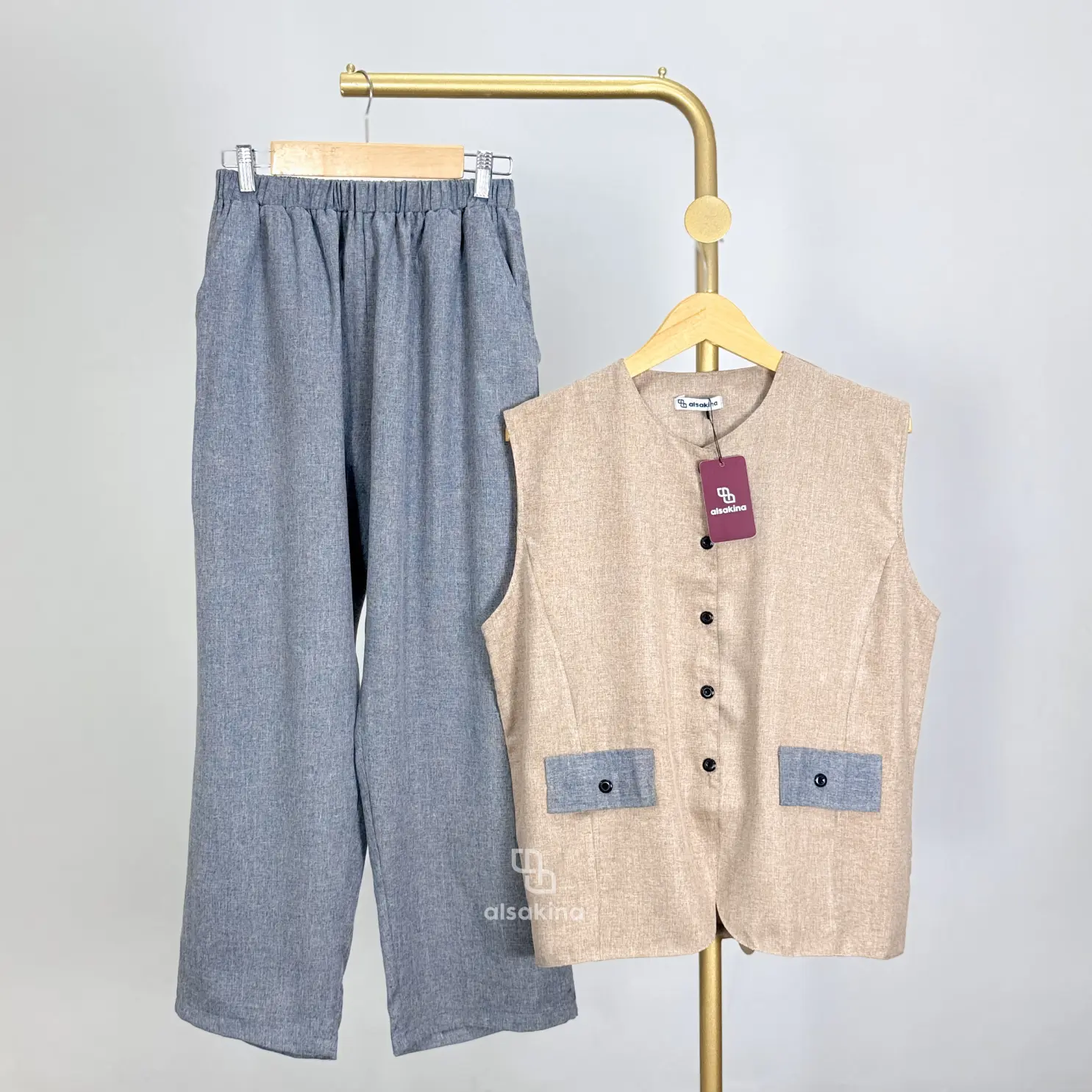 Bianca One Set - Setelan Wanita - Setelan Kekinian - One Set Wanita Kekinian - Setelan Celana