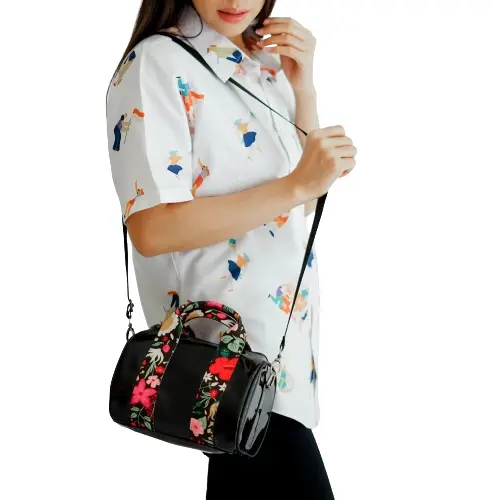 Sovlo Mini Carla Slingbag Kembang Nusantara Wanita - Tas Cewek Brand Lokal 4
