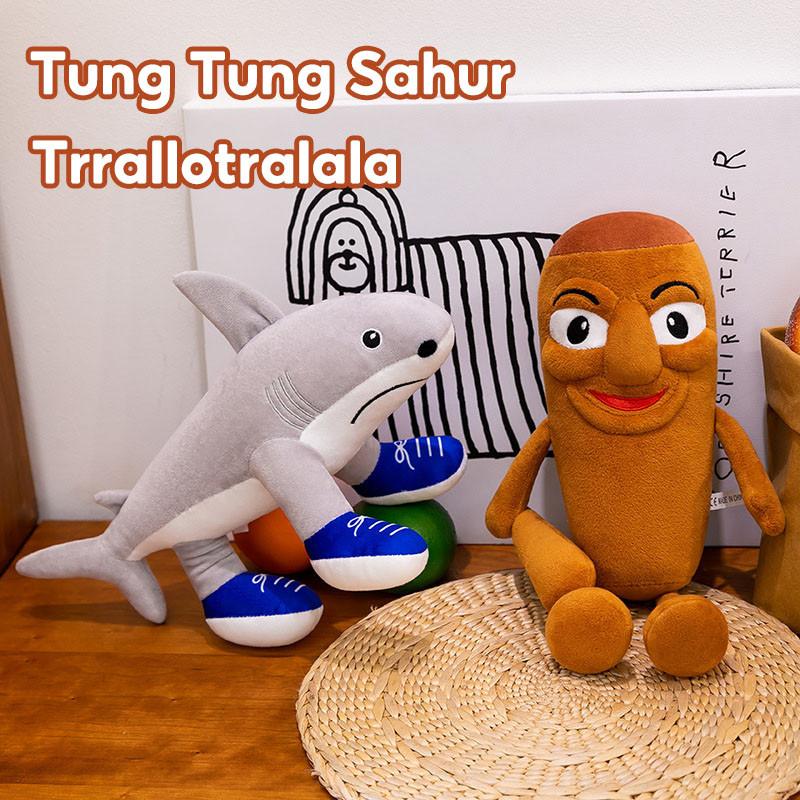 NovaBloom Tung Sahur đồ chơi nhồi bông Trrallotralala, quà tặng sinh nhật cho…