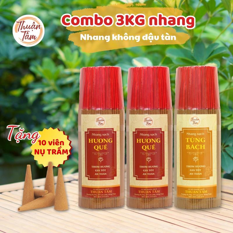 3kg nhang 3kg Nhang sạch Thuận Tâm - thiên nhiên an toàn - TẶNG 10 NỤ THẢO MỘC