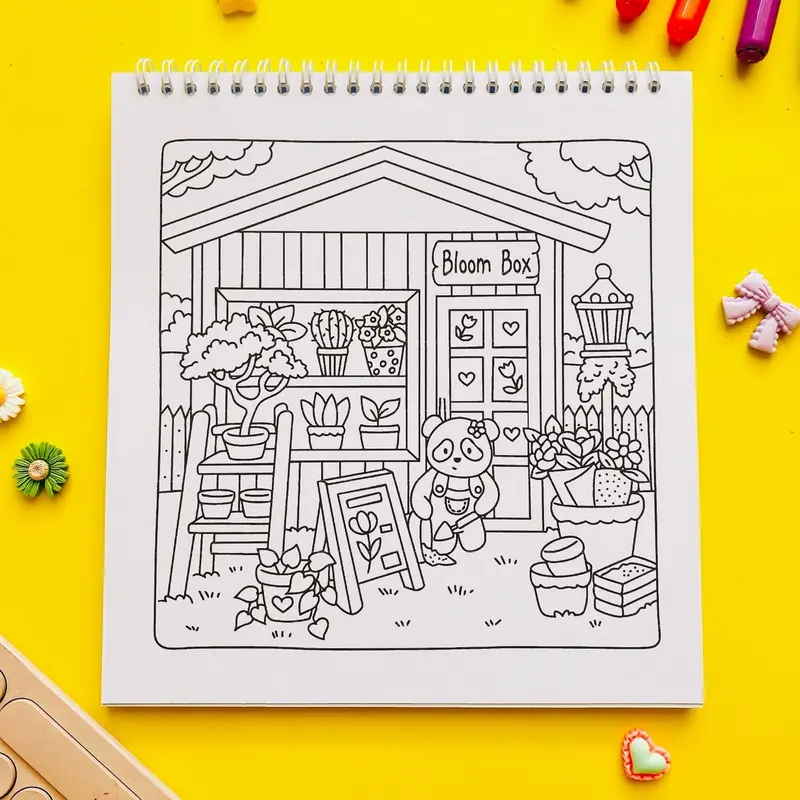 Cute Shop Super Cute Coloring Book - Buku Mewarnai Yang Cocok Untuk Mengisi Waktu luang 7