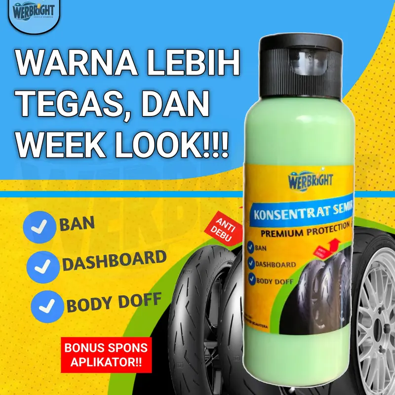 Konsentrat Semir | Werbright Autoclean Semir Ban Dashboard Body doff 100 ml Car 1