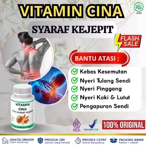 TCM saraf kejepit Tradisional Herbal China bantu atasi syarf kejepit encok sakit piggang nyeri sendi pengapuran tulang kesemutan kebas aman halal 100%