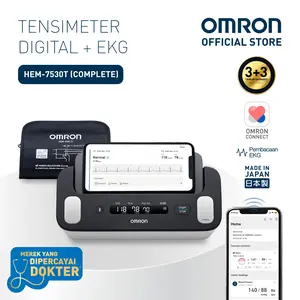 Omron BPM HEM-7530T (OMRON Complete) Tensimeter Digital + EKG