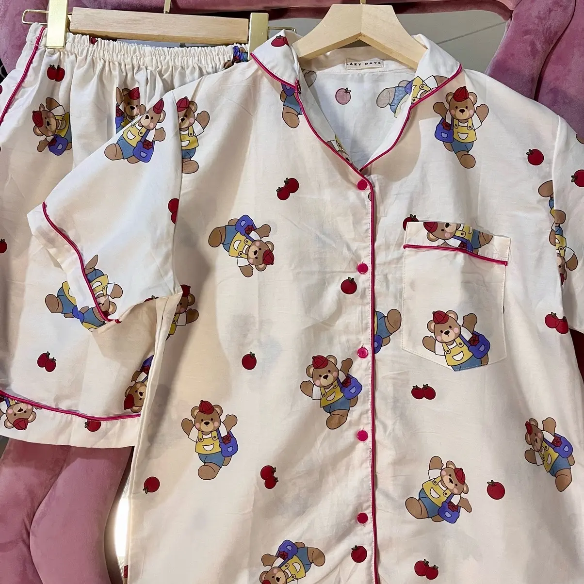 LAZYDAYS - Japanese Cotton | Piyama katun Jepang setelan celana pendek (REGULER SIZE)