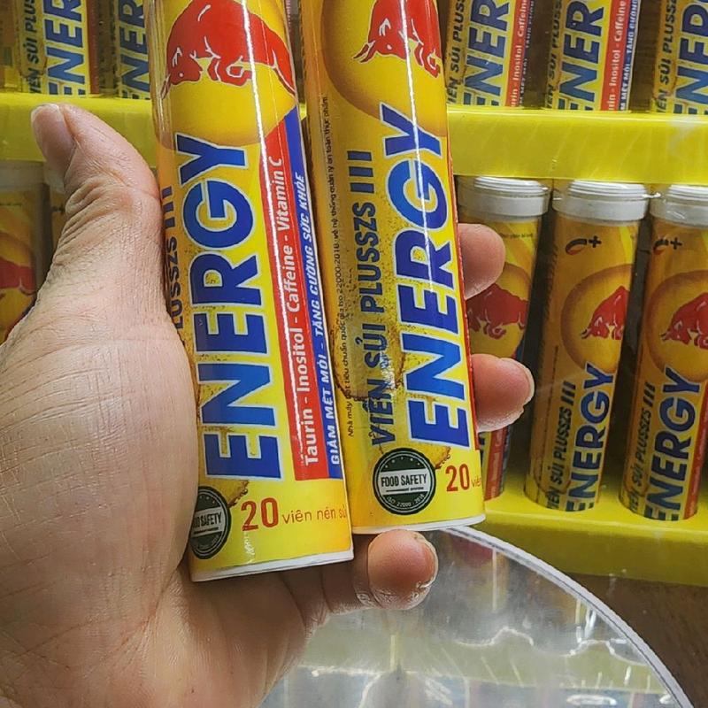  Combo 5 tuýp sủi bò húc Energyl. Giúp giảm mệt mỏi tăng cường sức khỏe. Tuýp 20 viên 