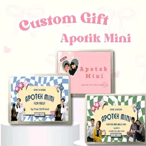 Custom - GIFT APOTEK MINI | Apotek mini buat pacar | Cetak Sticker Apotek mini | kado pacar