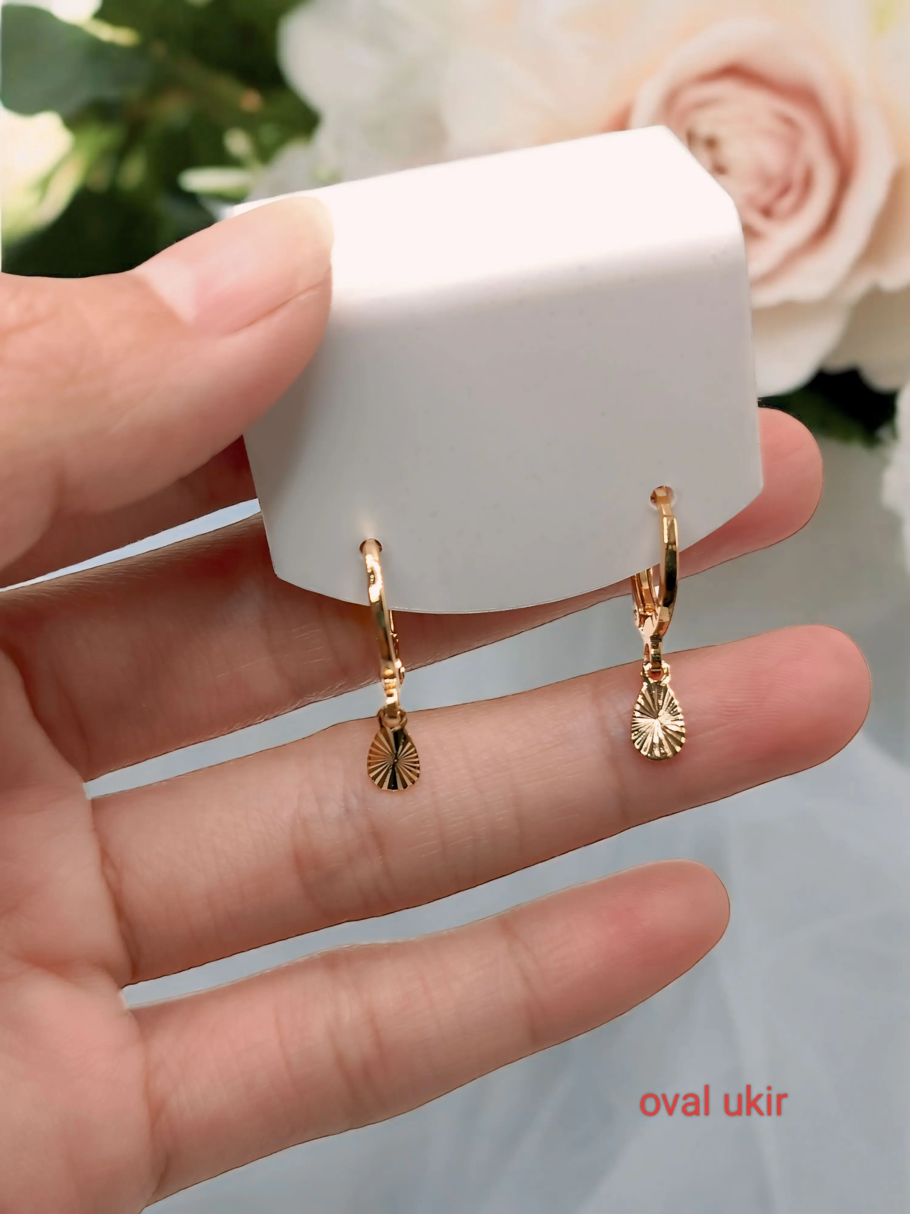 Anting jurai mini untuk anak dan dewasa aksesoris cantik diameter 9 mm