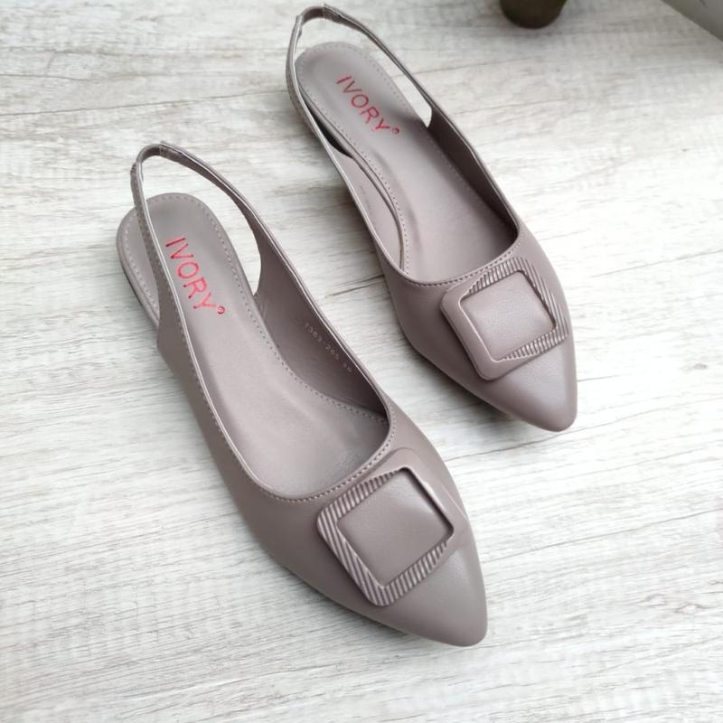 IVORY Sepatu Flat Wanita Terbaru Tali Belakang TS383-285 2