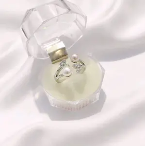 [NEW CRP2] Cincin mutiara air tawar asli lombok gratis sertifikat keaslian mutiara dan juga pouch tenun khas lombok