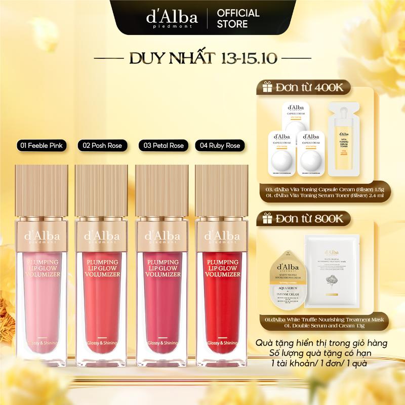 Son Bóng Làm Đầy Môi d'Alba Plumping Lip Glow Mood Volumizer 5ml