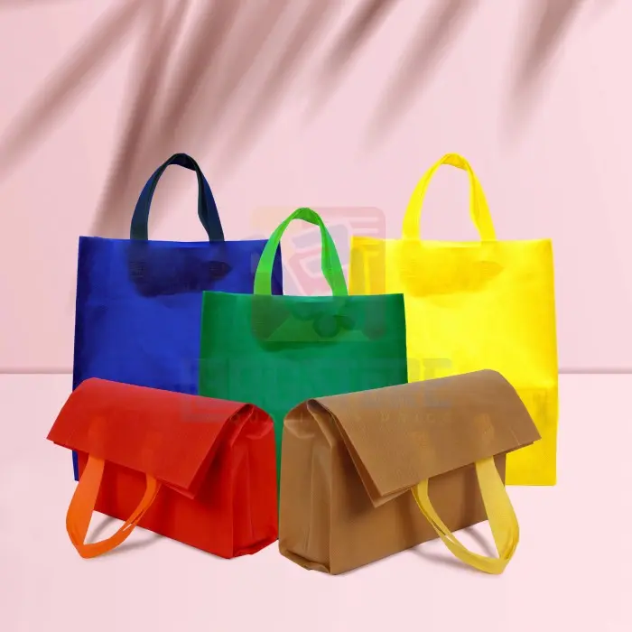 Goodie Tote Bag Tali polos Tas Kantong Kain spunbond Tali