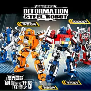 mainan balok susun transformers transformasi brik minifigur action figur Bumblebee megatron optimus prime mainan anak laki laki viral Toys