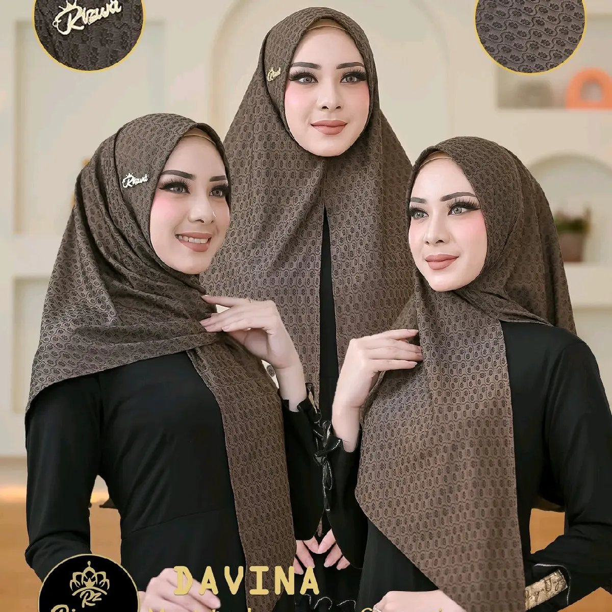 Davina Malay Segitiga Instan Jersey Sauqina by Rizwa Hijab