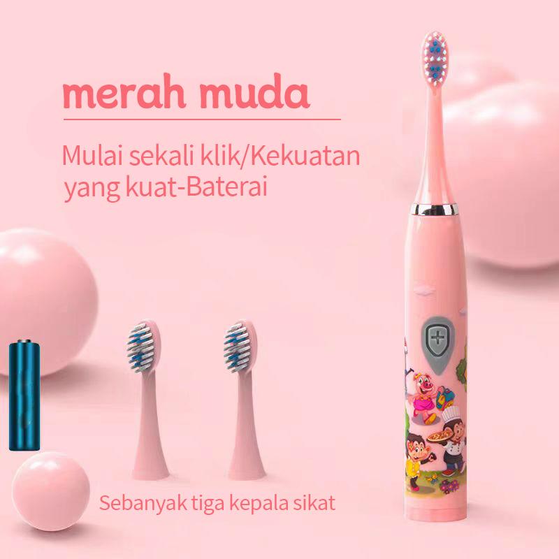 Product Introduction of [PGS] Sikat gigi elektrik anak bentuk kartun sangat lucu bulu lembut untuk melindungi gusi  Getaran frekuensi tinggi efektif membersihkan kotoran di sela-sela gigi  Ini adalah penolong yang baik untuk menyikat gigi bayi 20