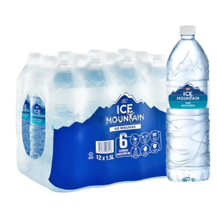 Ice Mountain Drinking Water - Bundle of 2 (24 x 500ml / 12 X 1.5L) No delivery to locations without lift access Natural Beverage