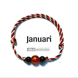 Bisa COD gelang tridatu bulan kelahiran dengan batu mantra keberuntungan dan Rezeki
