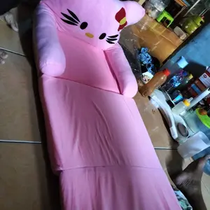 Sofabed anak karakter LED Busa 5 cm empuk dan lembut